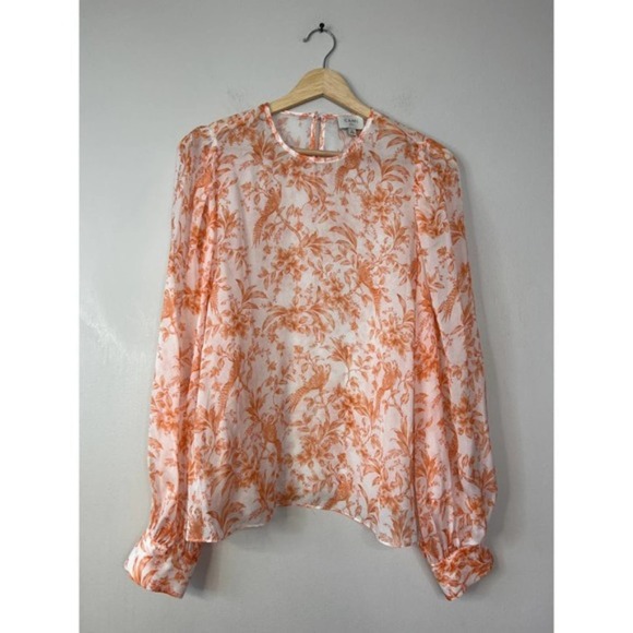 Cami NYC Analys Long Sleeves Top Women's Papaya Toile Size: Large NWOT - Picture 2 of 7